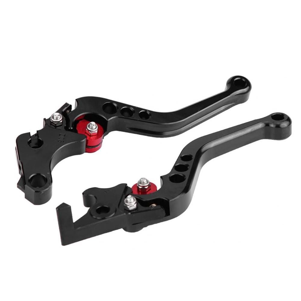 Speedpark Motorcycle Modified Adjustable Brake Clutch Handle Lever for Honda GROM MSX125 (Red)