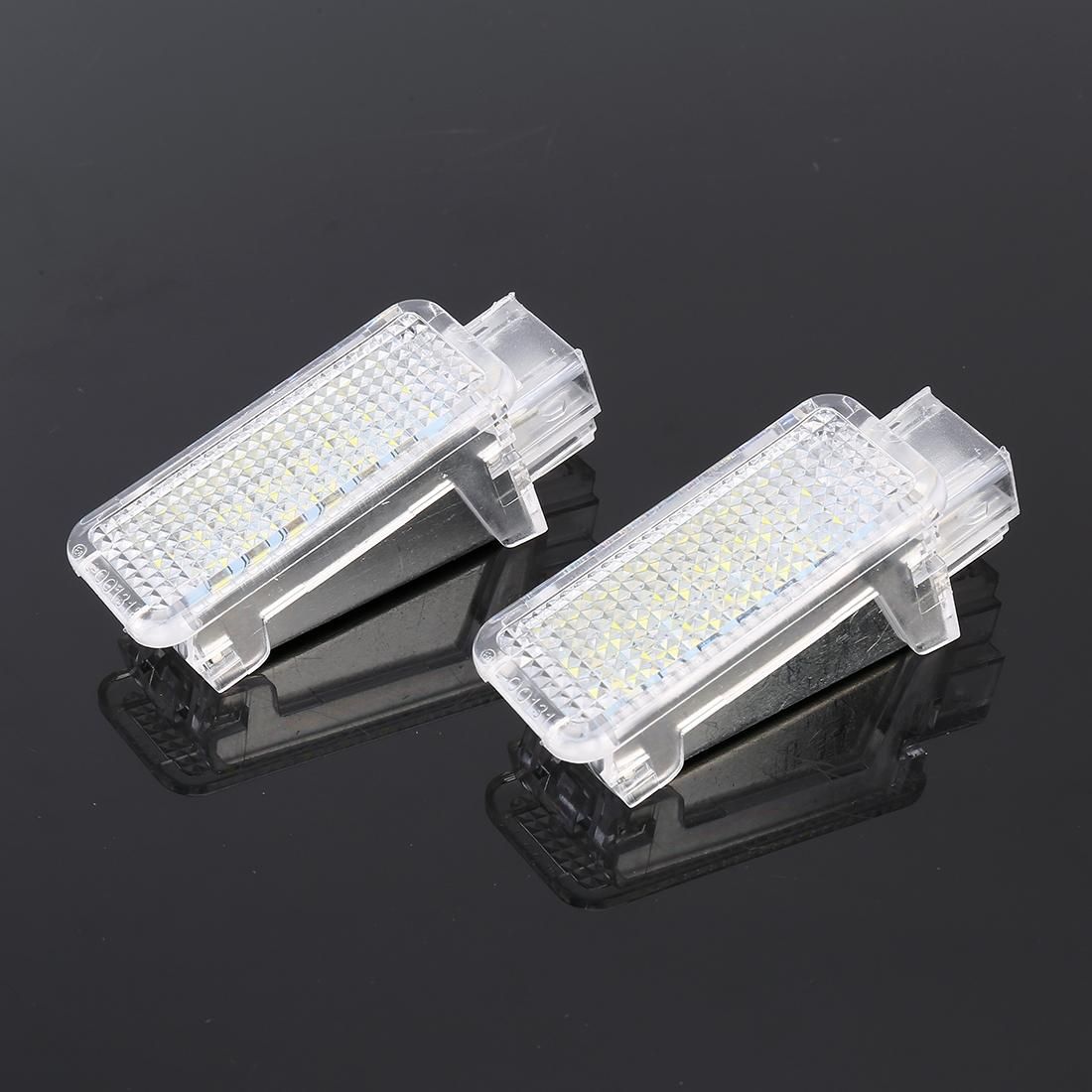 2 PCS LED Car DC 12V 1.5W Door Lights Lamps for Audi / Volkswagen (White Light)