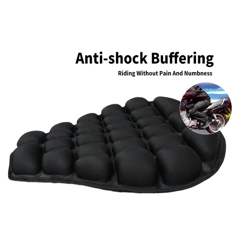 CS-1095A1 Motorcycle Electric Car Universal Breathable Anti-gravity Inflatable Cushion Seat Cover (Black)