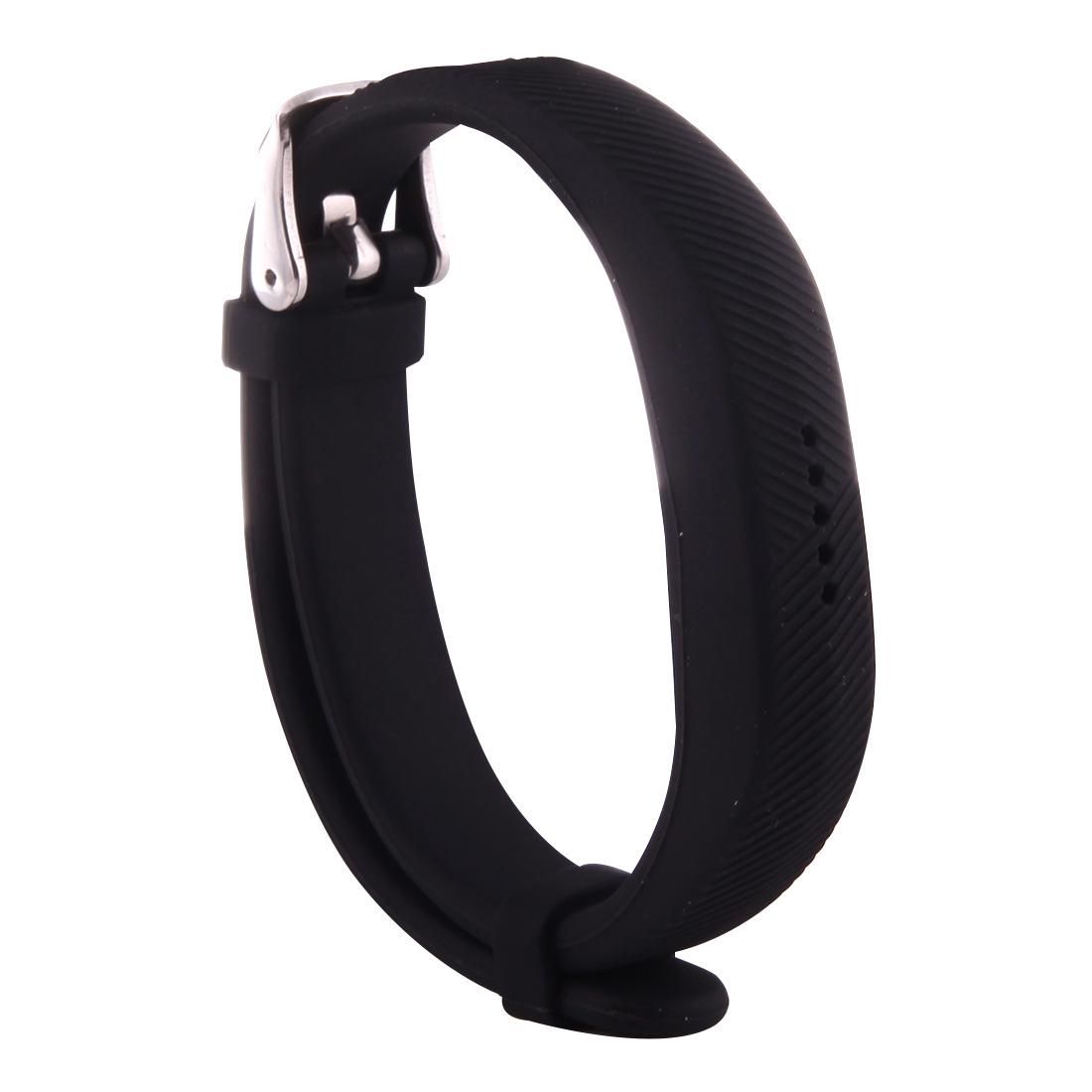 For Fitbit  Flex 2 Bracelet Watch Oblique Texture Silicone Watchband, Full Length: 25cm (White)