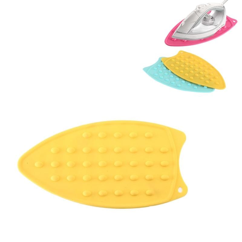 Household Thickened High Temperature Resistant Waterproof Non-slip Silicone Heat Insulation Iron Pad (Yellow)