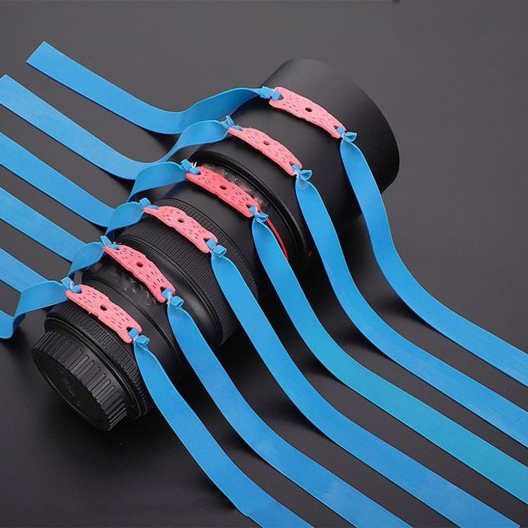 10 PCS Long Pull Model Prey Flat Rubber Band Special Saspi Slingshot Accessories, Color:Thickness 0.8mm Blue