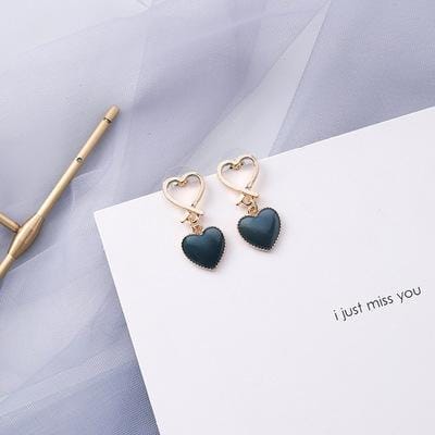Summer Blue Geometric Acrylic Hollow Drop Earrings for Women Party Beach Jewelry (11055)