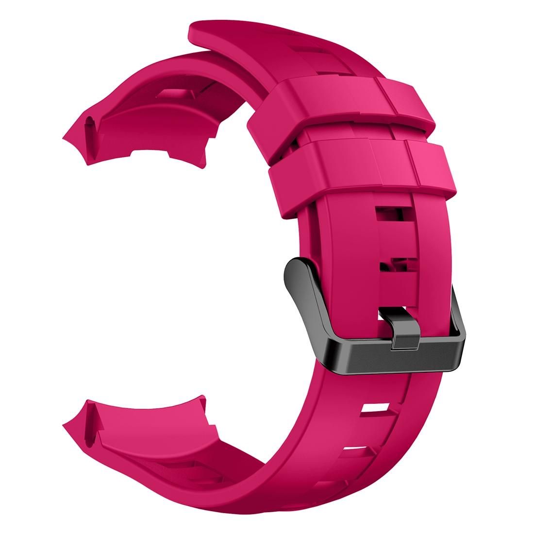 For Suunto Ambit3 Vertical Silicone Watch Bands, Width: 24mm (Magenta)
