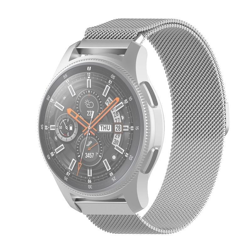 For Honor Magic Watch 2 / Galaxy Active2 Milan Stainless Steel Mesh Strap 22MM (Silver)