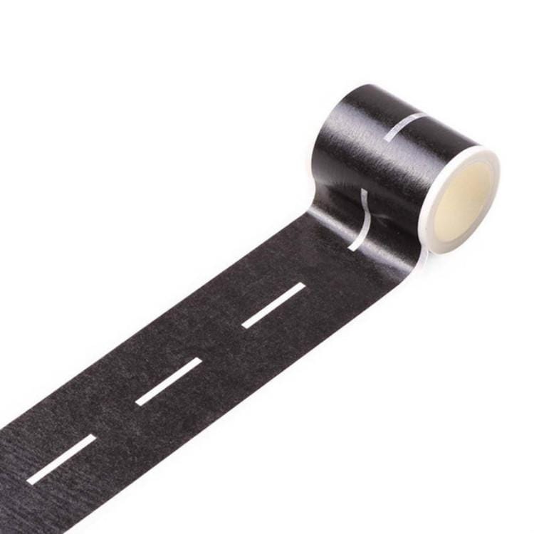 Kids Toy Car Road Adhesive Tape Removable Play Room DIY Track Floor Sticker, Style:Highway