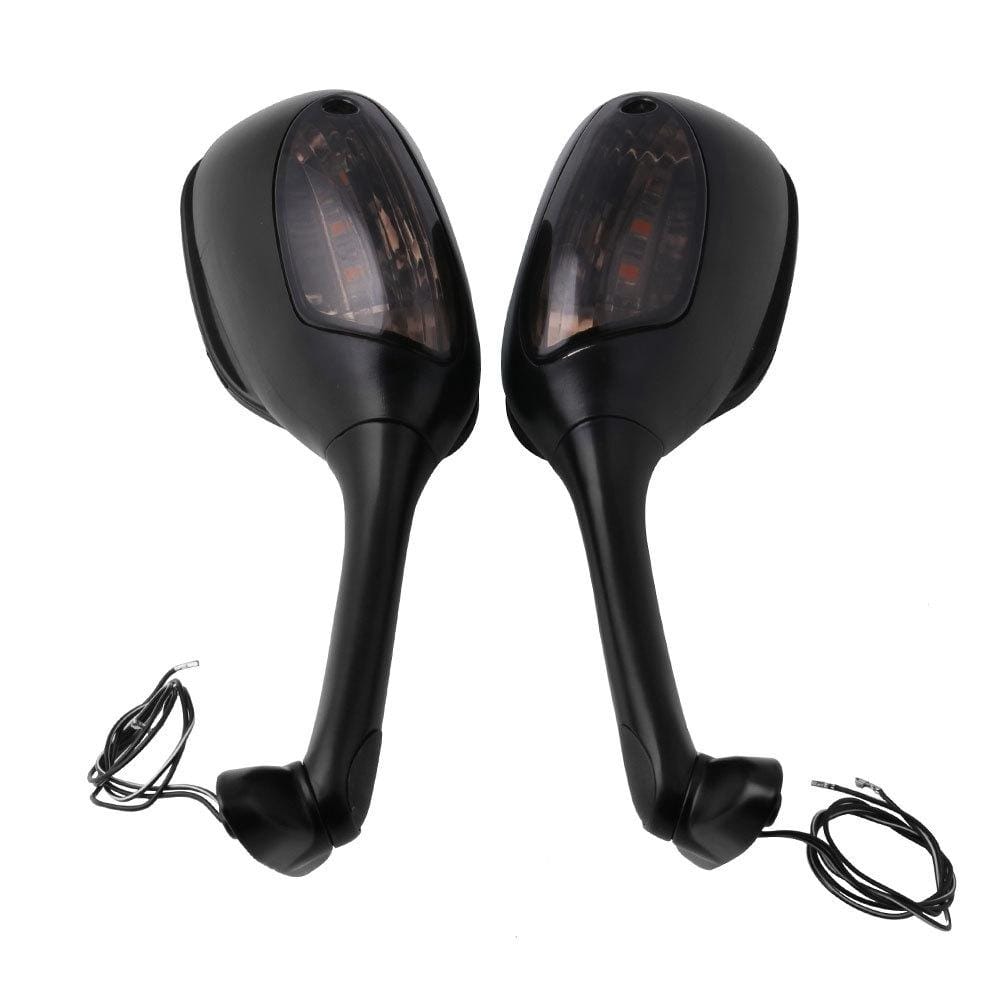Motorcycle Modified Rear View Mirror Set with Light for 2005-2008 GSXR1000 K5 K6 K7 K8 K9
