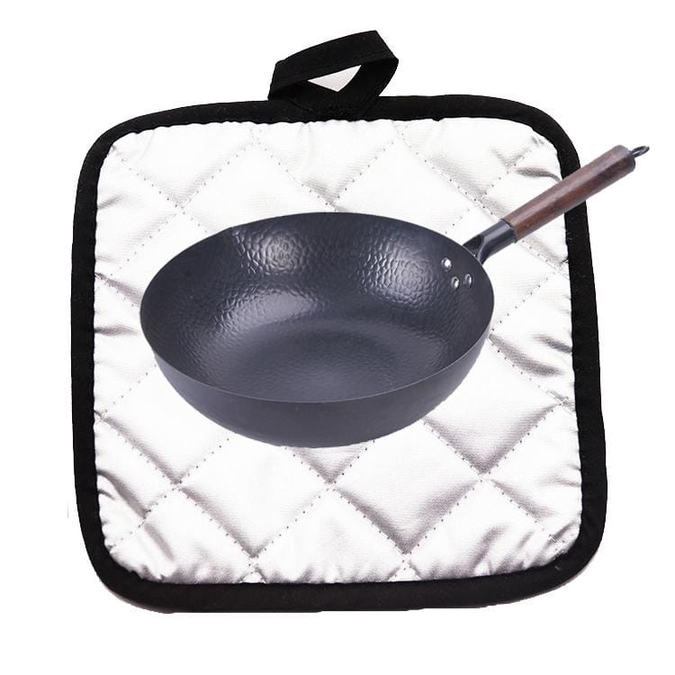 6 PCS Cotton Plaid Fabric Square Placemat Thick Insulation Coaster Household Microwave Oven Baking Anti-Scalding Pot Mat