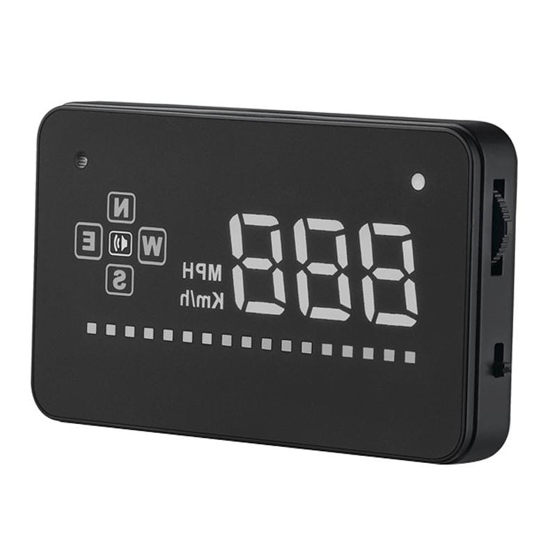 A2 HUD 3.5 inch HD GPS Car Head Up Display, Speed & Over Speed Alarm, Compass, Freely Switch Between Kilometers and Miles (Black)