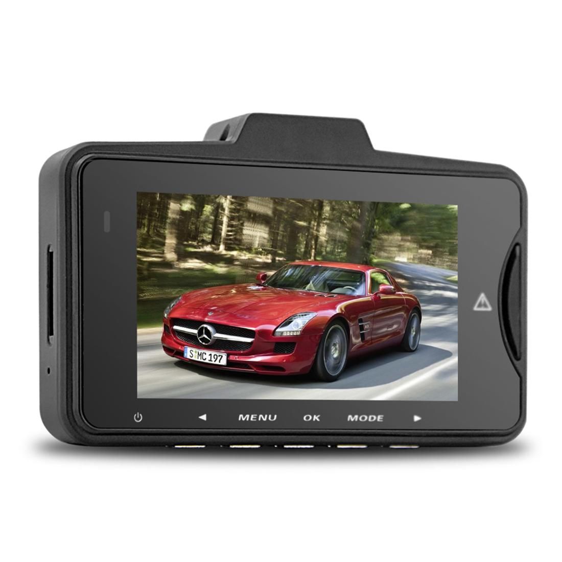 GS98C Car DVR Camera 2.7 inch LCD Screen HD 2304 x 1296P 170 Degree Wide Angle Viewing, Support Motion Detection / TF Card / G-Sensor / HDMI (Black)