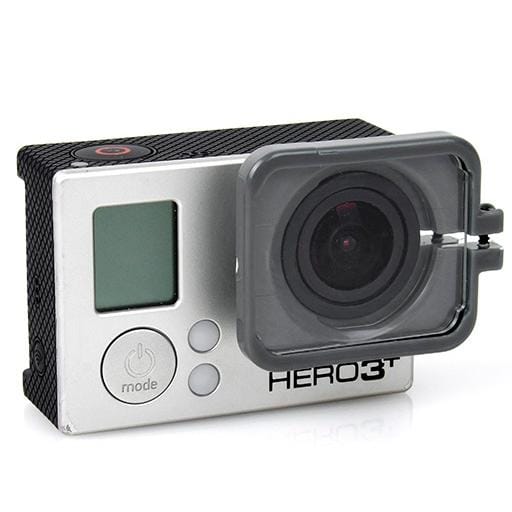 TMC Lens Anti-exposure Protective Hood for GoPro Hero 4 / 3+ (Grey)