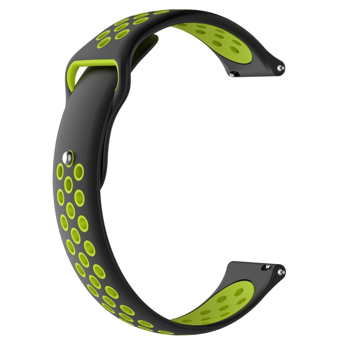 Double Color Wrist Strap Watch Band for Galaxy S3 Ticwatch Pro (Stainless Steel)