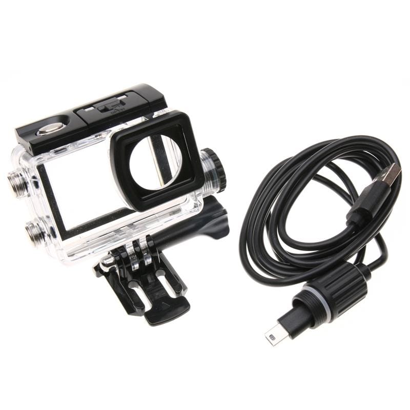 Waterproof Housing Protective Case for SJCAM SJ6 LEGEND with Car Charger Cable & Buckle Basic Mount & Screw