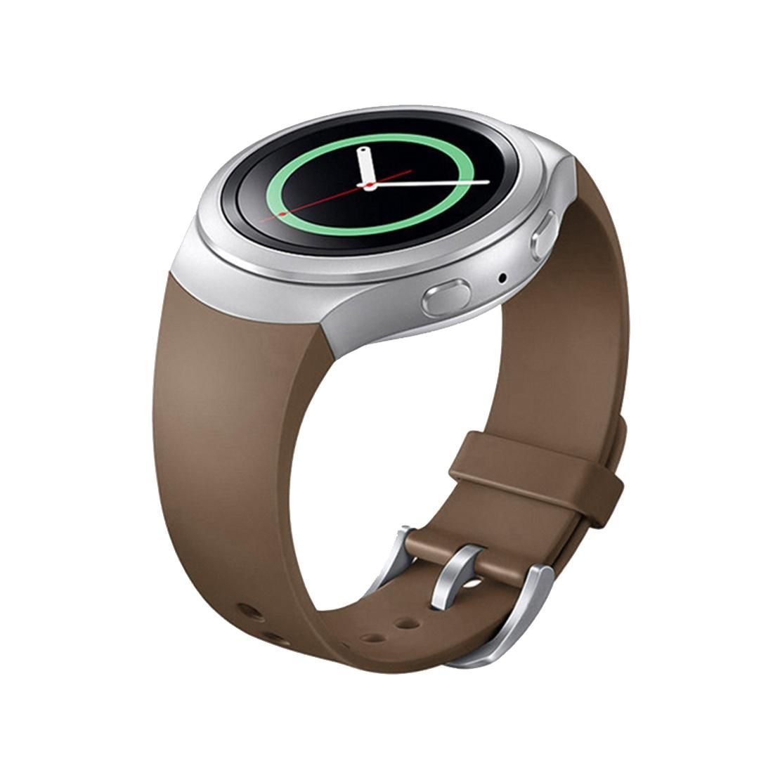 For Samsung Gear S2 Sport / Gear S2 Watch Solid Color Silicone Watchband (Coffee)