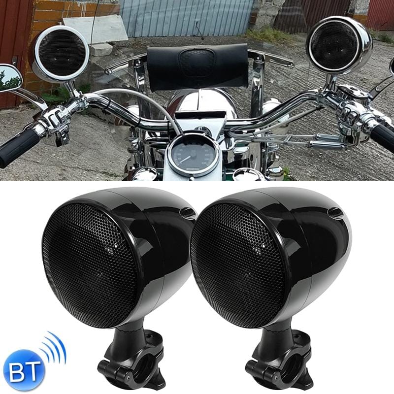 SPK350 300W Multi-functional Motorcycle Bluetooth Modified Audio Amplifier, Support FM & Wired Control (Black)