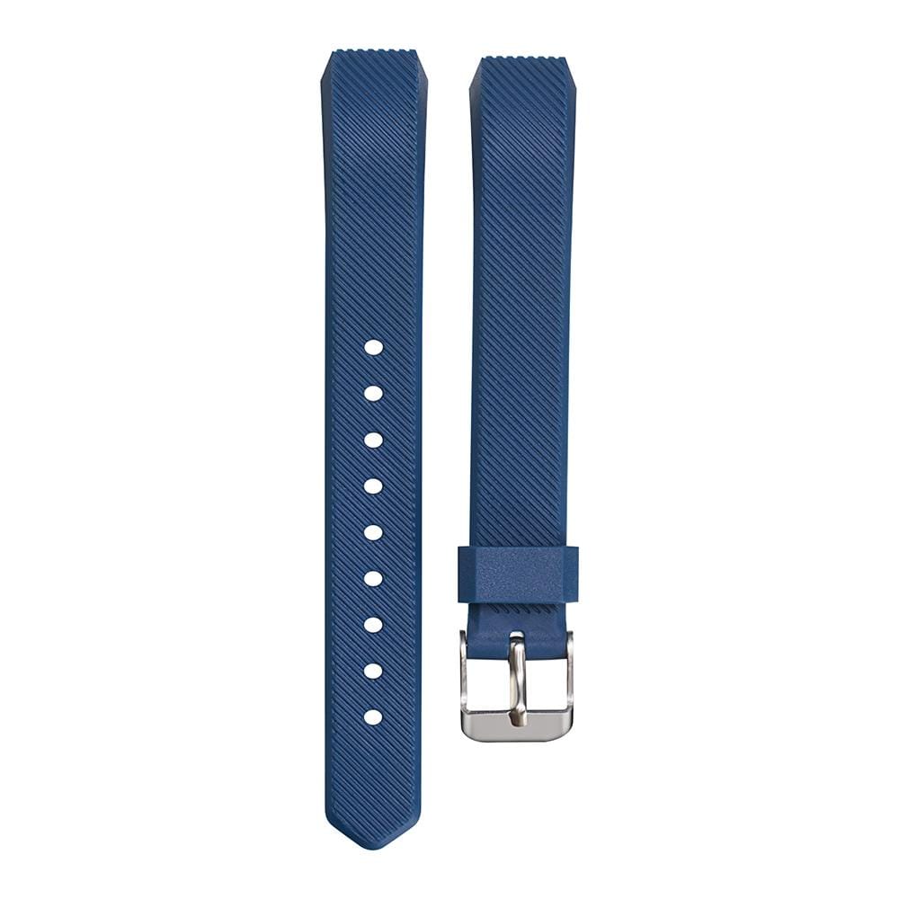 For Fitbit Alta Silicone Replacement Wrist Strap Watchband with Buckle (Dark Blue)