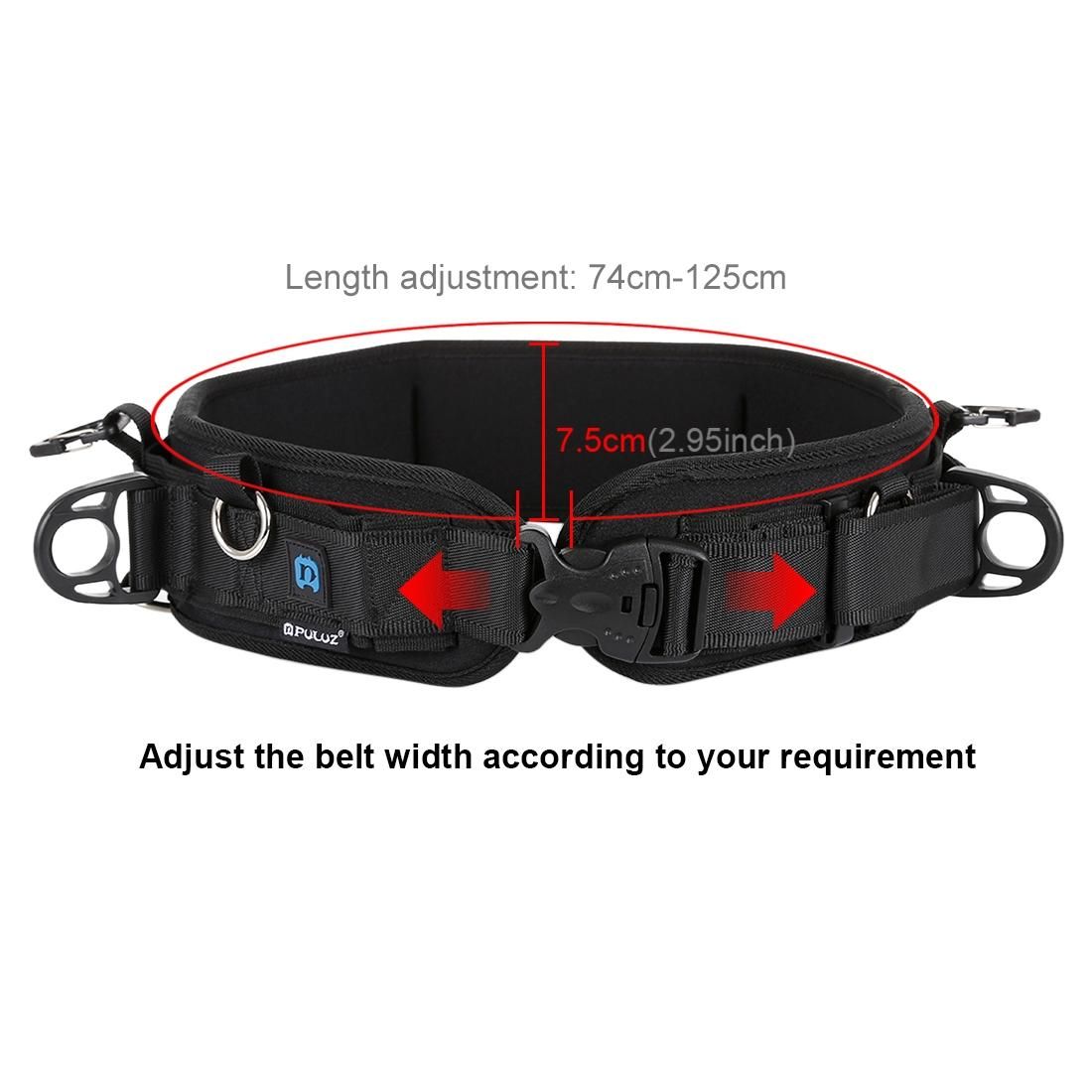 PULUZ Multi-functional Bundle Waistband Strap Belt  with Hook for SLR / DSLR Cameras