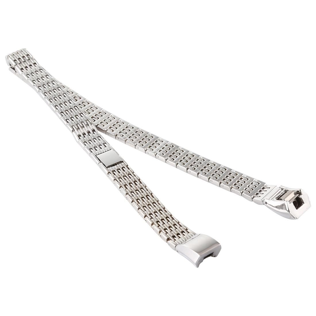 For Fitbit Alta Stainless Steel Replacement Wrist Strap Watchband (Silver)