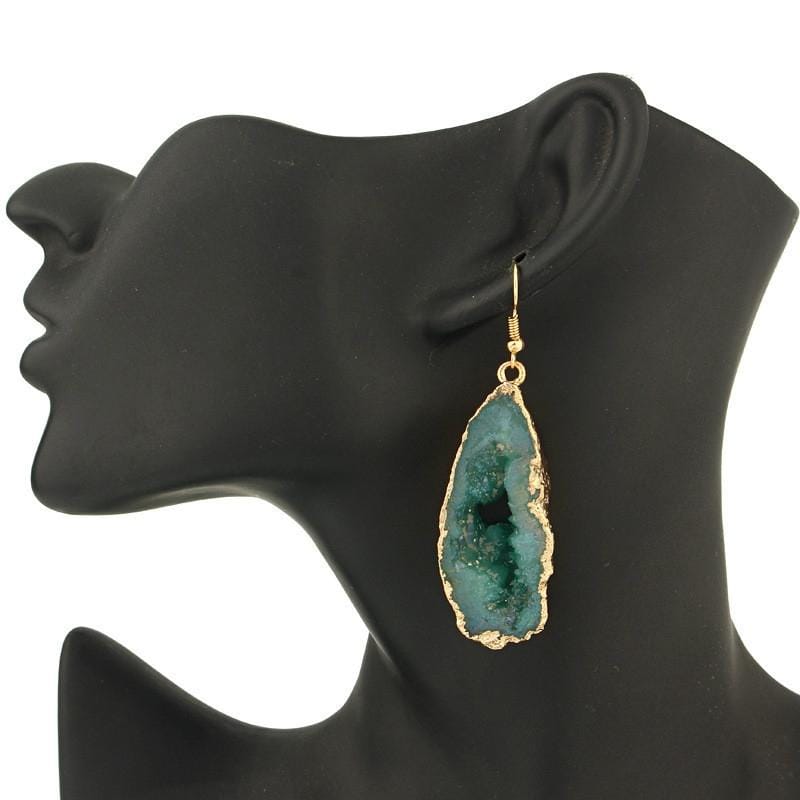 3 Pairs Chic Stone Hollow Resin Earrings Big Drop Earrings For Women Statement Jewelry Gifts (Red)
