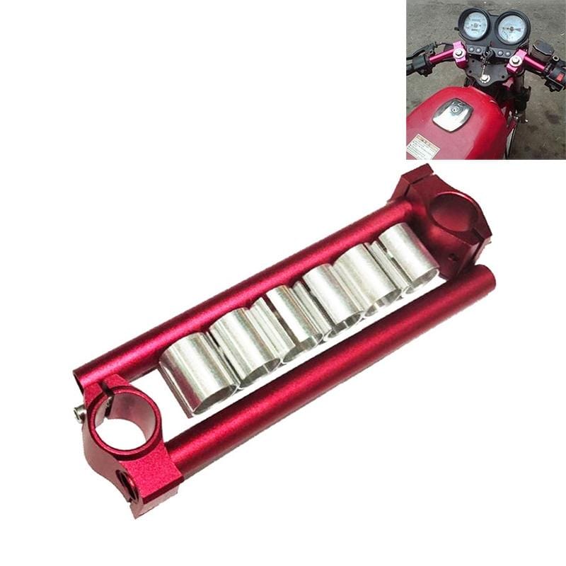 Motorcycle Modification Accessories CNC Handle Bar Grips Set (Red)