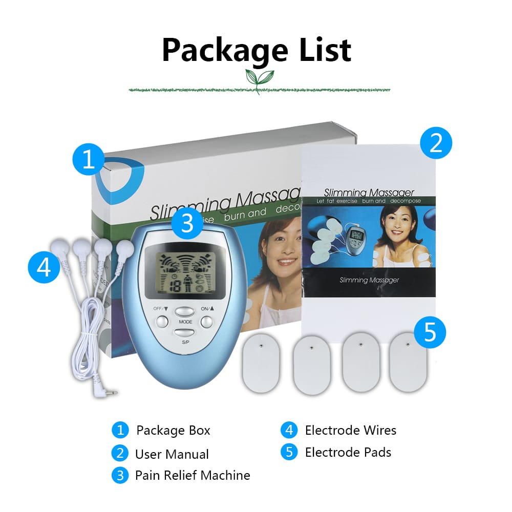 8 Mode Electric Pain Relief Machine Portable Tens Unit Pulse