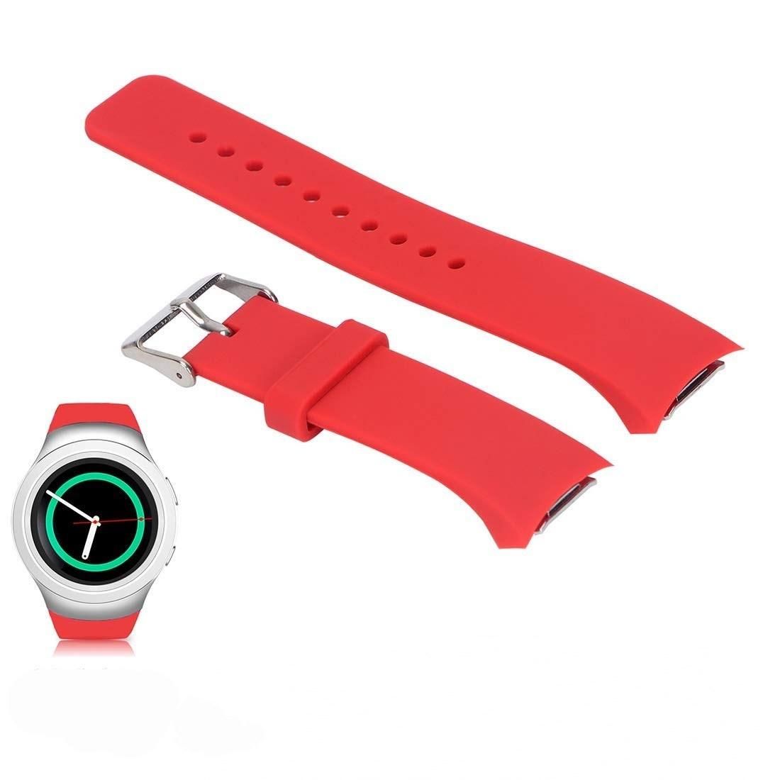 Solid Color Wrist Strap Watch Band for Galaxy Gear S2 R720 (Red)