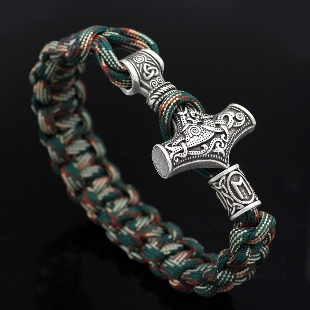 Raytheon Bracelet Jewelry Thor Braided Handle Jewelry (Antique Bronze Plated)
