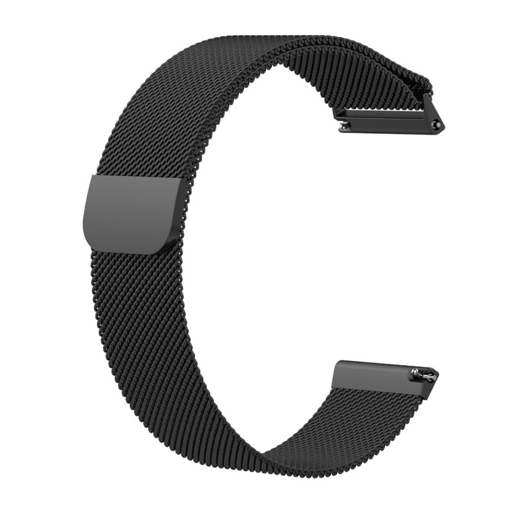 For Fitbit Versa Milanese Replacement Wrist Strap Watchband, Size:S (Black)