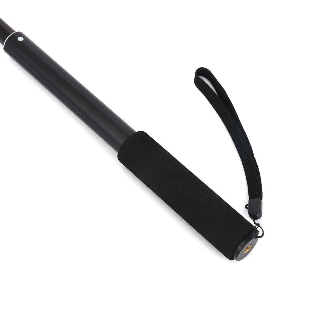 Universal Aluminum Alloy Selfie Stick with Adapter, Length: 31cm-103cm (Black)