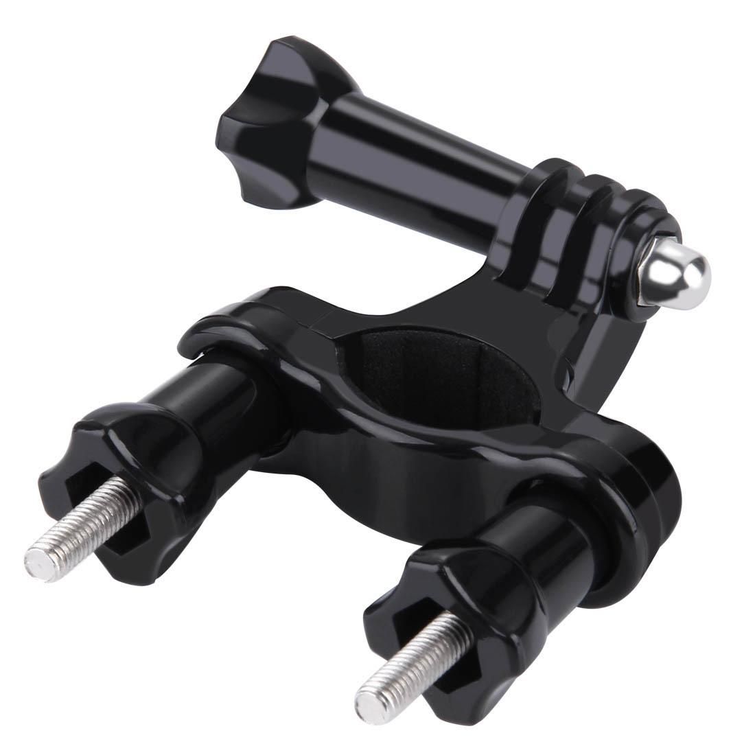 PULUZ Universal Bike Motorcycle Handlebar Mount with Screw for GoPro HERO9 Black / HERO8 Black / HERO7 /6 /5 /5 Session /4 Session /4 /3+ /3 /2 /1, Xiaoyi and Other Action Cameras (Black)