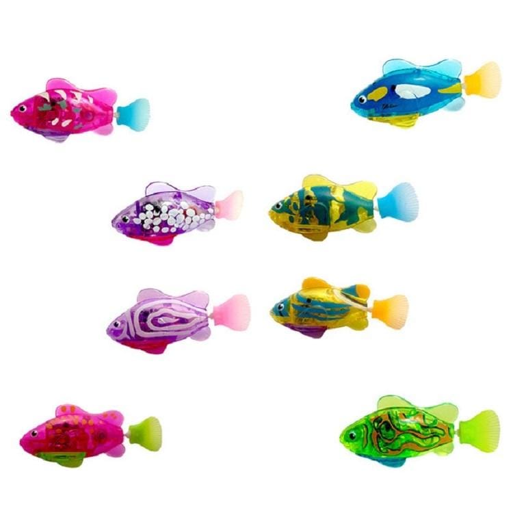Simulation Electric Fish Babies Shower Toy with Swimming & Lighting Function (Color Random Delivery)