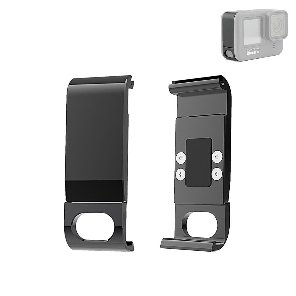 Metal Battery Side Interface Cover for GoPro HERO9 Black (Black)