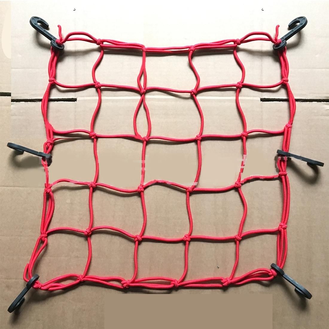 Motorcycle Rubber Fix Net with 6 Plastic Hooks, Size:40�40cm