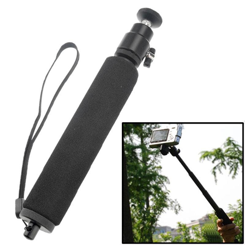 Sponge & Aluminum Alloy Self-Timer Bracket with Cradle Head for Gopro HERO4 / 3+ / 3 / 2 (Black)