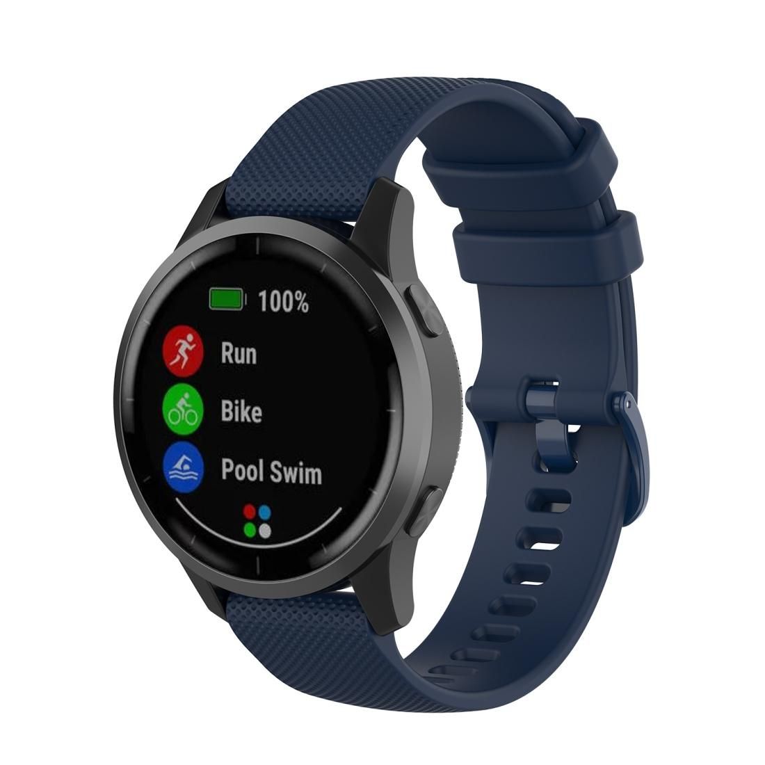 22mm For Huawei Watch GT2e GT2 46mm Silicone strap (Navy Blue)