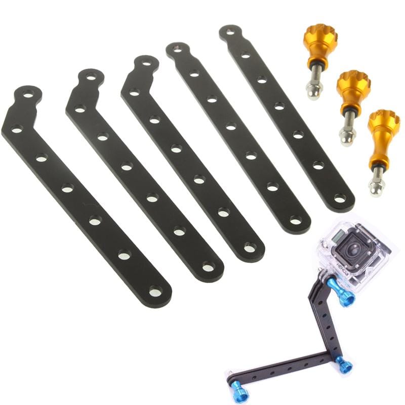 ST-45 Aluminum Alloy Extension Arm Mount Kits With Screw for Gopro Camera HD Hero 4 / 3+ / 3 / 2 / 1 (Yellow)