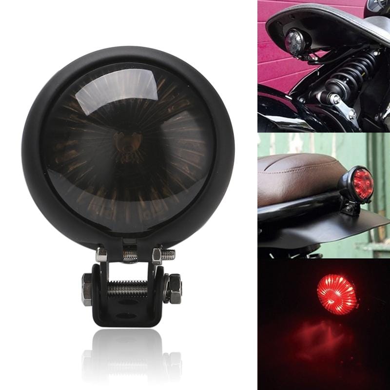 Speedpark 12V Motorcycle Modified Tail Light Brake Light for Harley (Black)