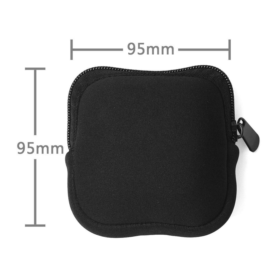 Thumb Anti-shake Camera Soft Charging Box Storage Bag for Insta360 GO, Size: 9.5 x 9.5 x 5cm (Black)