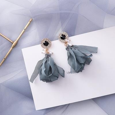 Summer Blue Geometric Acrylic Hollow Drop Earrings for Women Party Beach Jewelry (10138B)