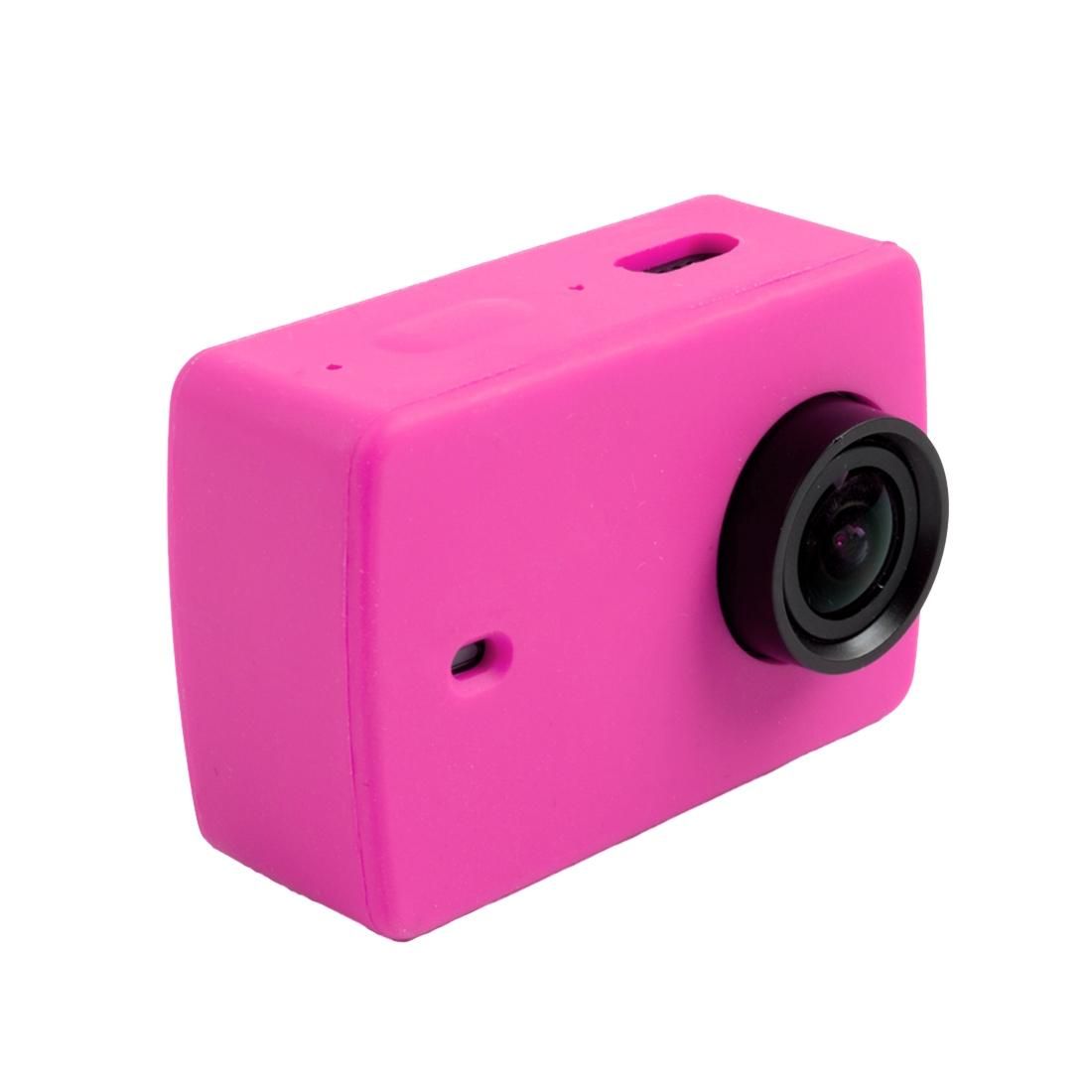 For Xiaomi Xiaoyi Yi II Sport Action Camera Silicone Housing Protective Case Cover Shell (Magenta)