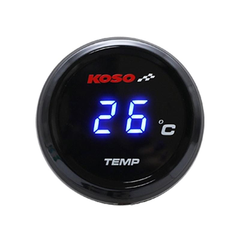 Motorcycle Universal Thermometer Smok Instrument Modification for Harley Battle Pedal in Koso Light Source (Black Blue)