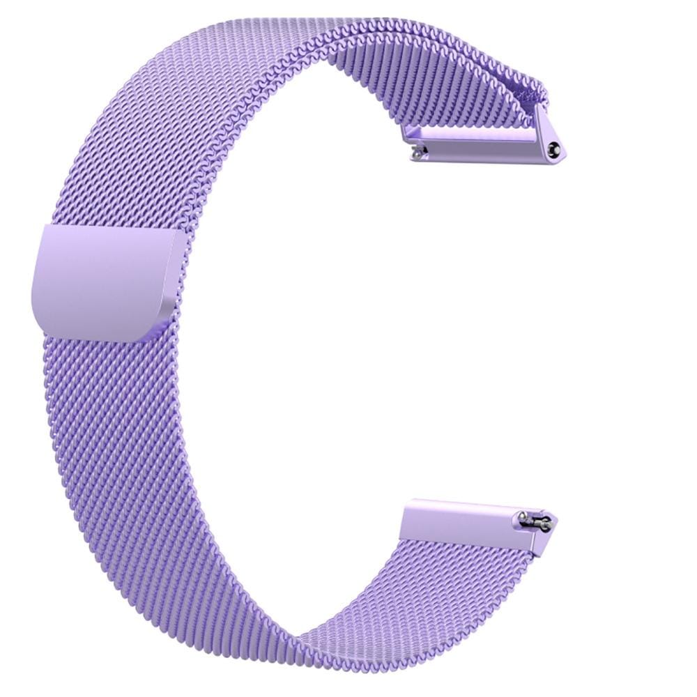 For Fitbit Versa Milanese Replacement Wrist Strap Watchband, Size:L (Purple)