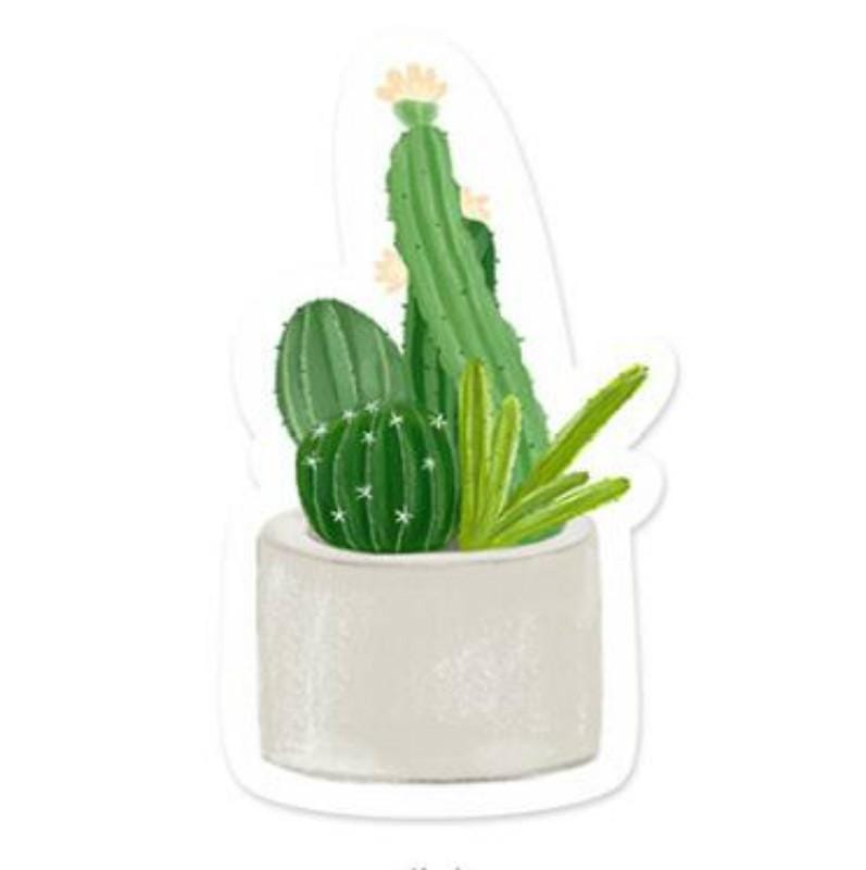 4 PCS Fresh Cactus Memo Pad Sticky Notes Memo Notebook Stationery (Group )