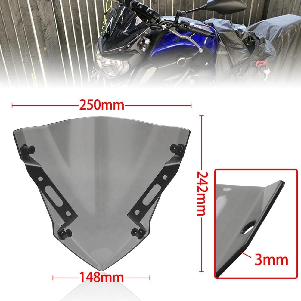 Speedpark Motorcycle Front Windshield for Yamaha