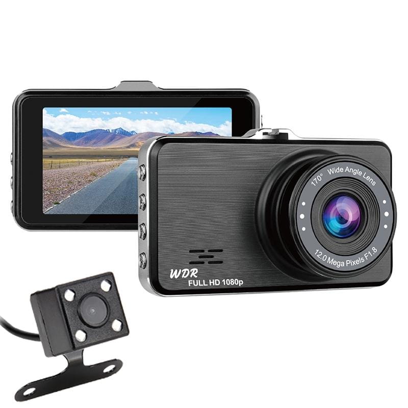 SE021 3 inch 170 Degrees Wide Angle Full HD 1080P Dual Lens Video Car DVR, Support TF Card / Loop Recording / G-sensor