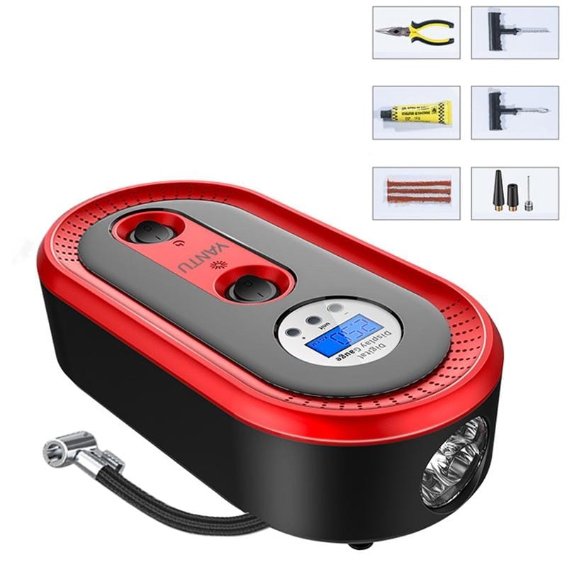 DC12V 120W Portable Toolbox Digital  Display Air Pump Tire Inflator Car Tire Pump Inflatable Pump