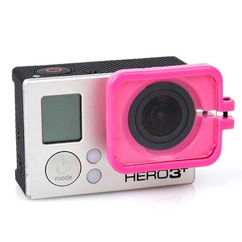 TMC Lens Anti-exposure Protective Hood for GoPro Hero 4 / 3+ (Magenta)