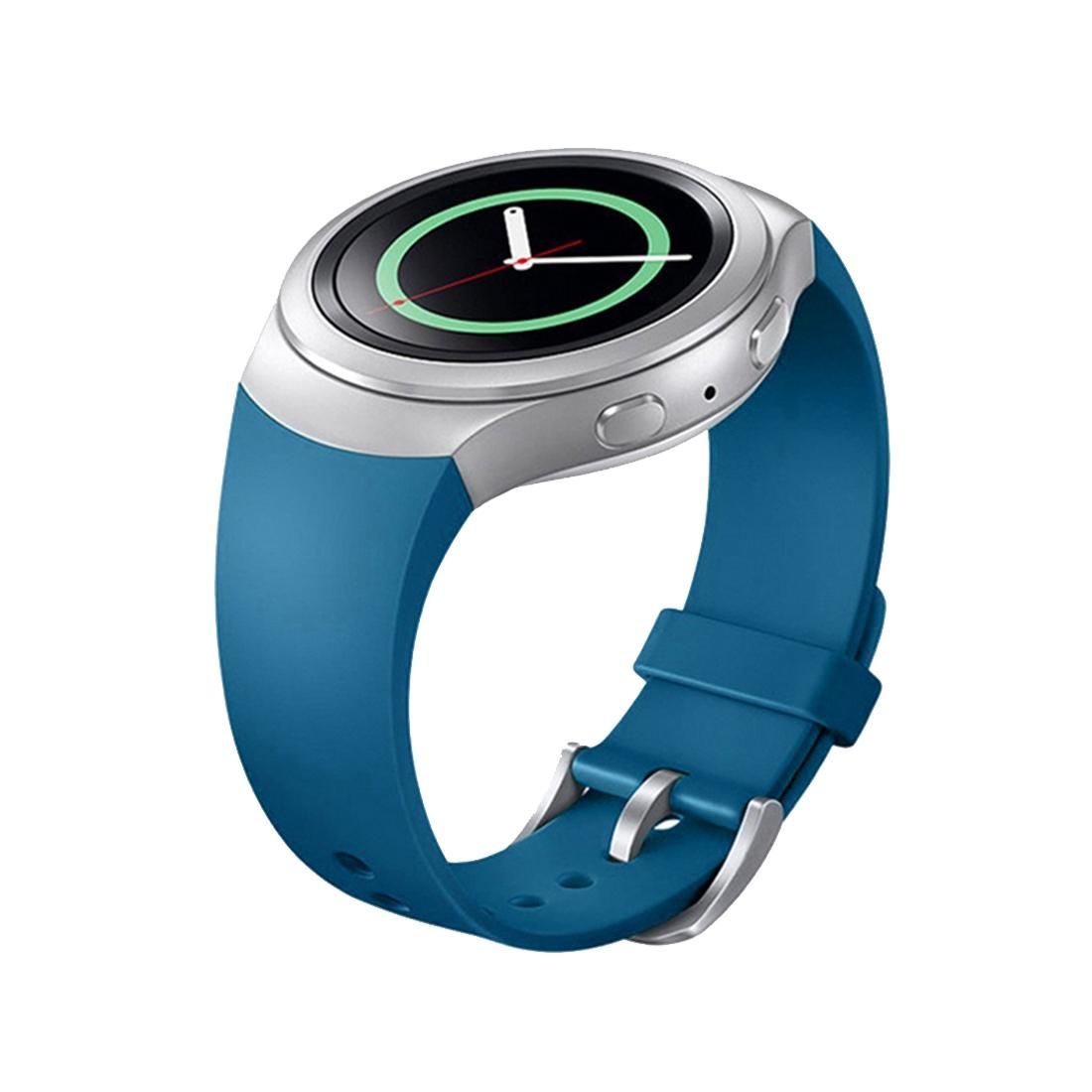 For Samsung Gear S2 Sport / Gear S2 Watch Solid Color Silicone Watchband (Blue)