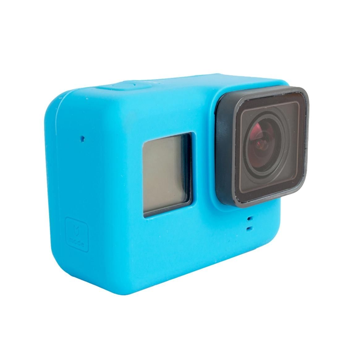 For GoPro HERO5 Silicone Housing Protective Case Cover Shell (Blue)