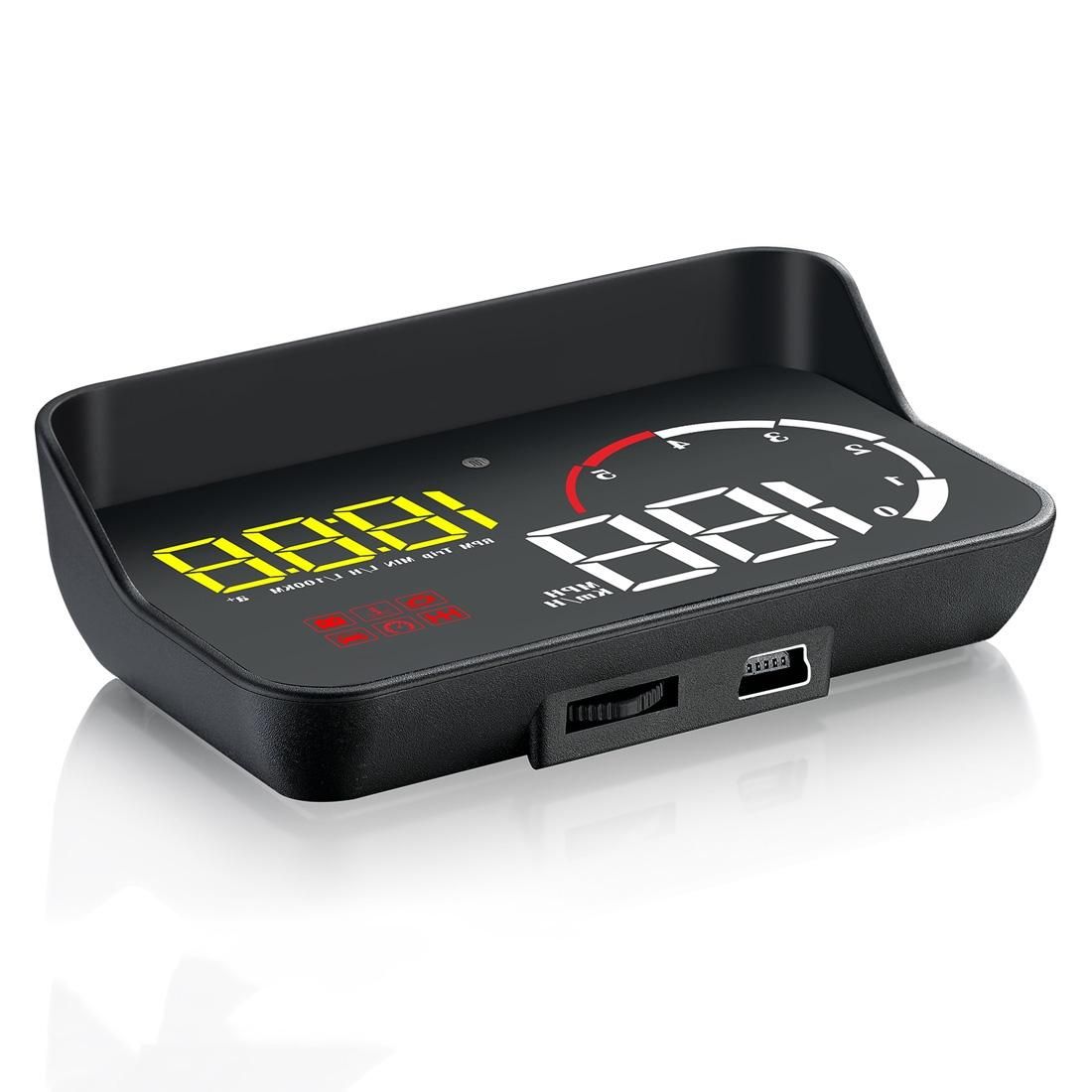 M10 3.5 inch Universal Car OBD2 HUD Vehicle-mounted Head Up Display (Yellow)